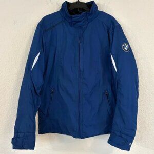 BMW Motorrad Men’s Blue Jacket Size Large Midweight Quilted